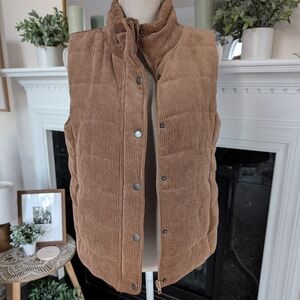 Corduroy Puffer Vest size Medium